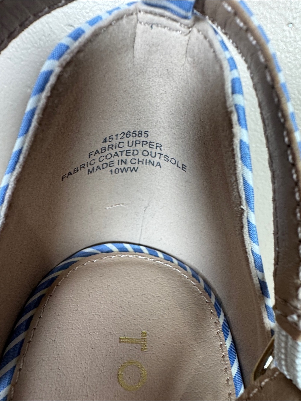 torrid Blue & White Striped Ankle-Strap Block Heels with Bow 10WW Nautical - Picture 3 of 7